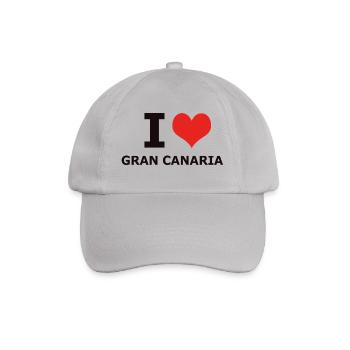 I LOVE GRAN CANARIA - Baseballkappe - Grau - Vorne