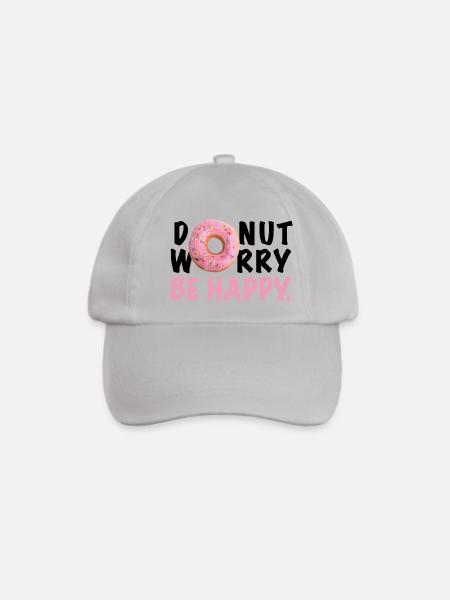 DONUT WORRY BE HAPPY - Baseballkappe - Grau