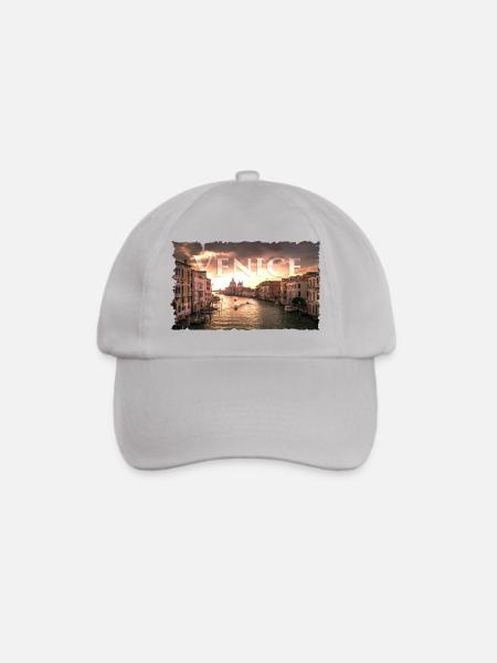 Stadt Venedig Venice Rialto Geschenk Idee - Baseballkappe - Grau