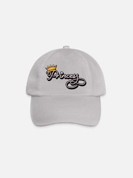 Princess - Das Prinzessinendesign - Baseballkappe - Grau