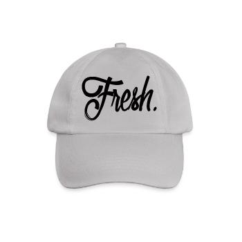 fresh schwarz - Baseballkappe - Grau - Vorne