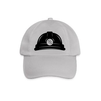 Bergmannshelm - Baseballkappe - Grau - Vorne