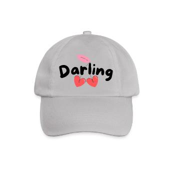 Darling I love you - Baseballkappe - Grau - Vorne