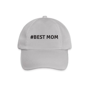 #Best Mom Supermama Mummy Heart - Baseballkappe - Grau - Vorne