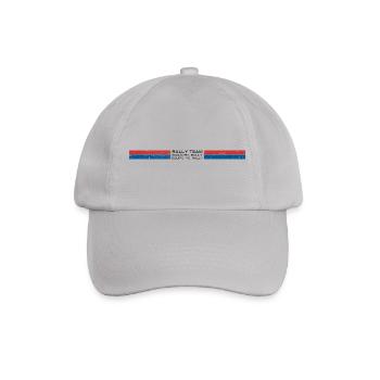 Rally Team Red and Blue Classic Stripes Design - Baseballkappe - Grau - Vorne