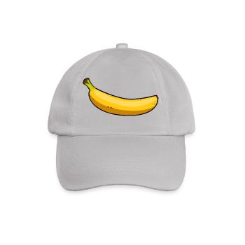 Banane - Baseballkappe - Grau - Vorne