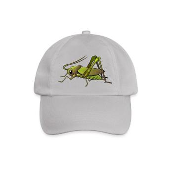 heuschrecke grasshopper locust animal tiere - Baseballkappe - Grau - Vorne