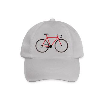 Rennrad Fixie Fahrrad Bike - Baseballkappe - Grau - Vorne