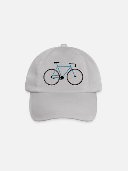 Fixie in Blau für den Triathlon - Baseballkappe - Grau