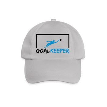 goalkeeper cool torschuss torwart torhueter halten - Baseballkappe - Grau - Vorne