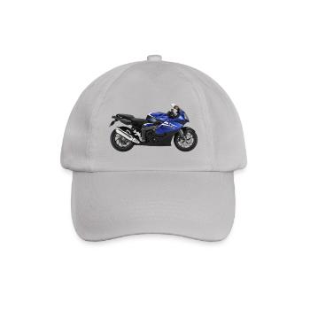 Motorrad - Baseballkappe - Grau - Vorne