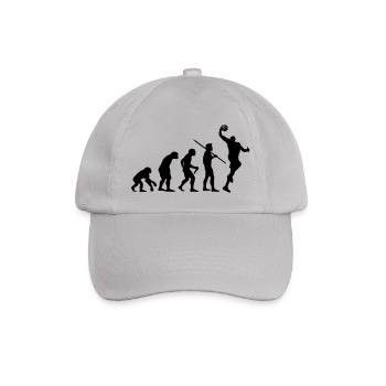Evolution des Menschen - Basketball - Baseballkappe - Grau - Vorne