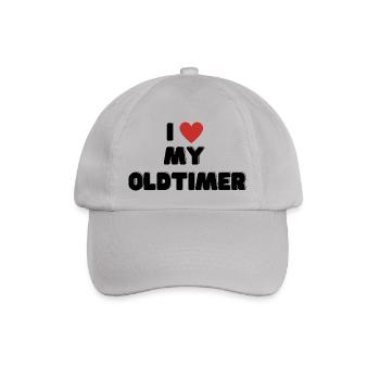 I love my Oldtimer - Baseballkappe - Grau - Vorne