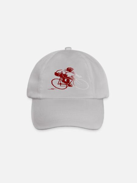 bicycle mountain bike cyclist mountainbike fahrrad - Baseballkappe - Grau