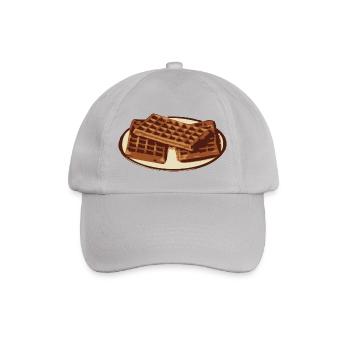 Waffeln - Baseballkappe - Grau - Vorne