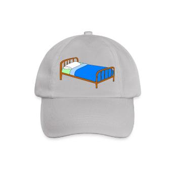 bett bed schlafen schlafzimmer sleeping room35 - Baseballkappe - Grau - Vorne