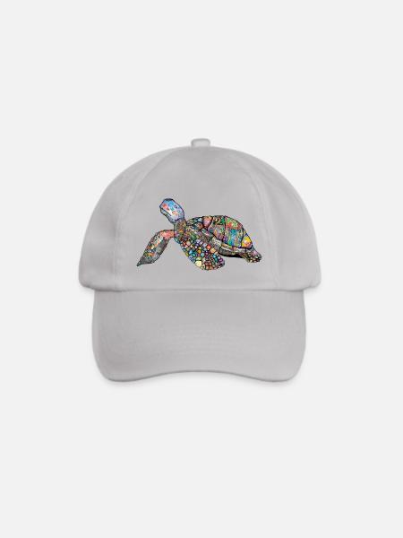 Schildkröte - Baseballkappe - Grau