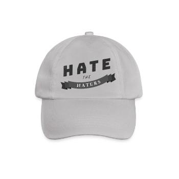 hate the haters Spruch Geschenk - Baseballkappe - Grau - Vorne