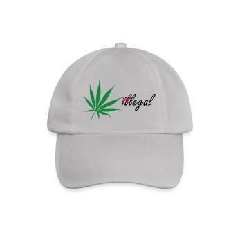 (il)legal Cannabis legalize it - Baseballkappe - Grau - Vorne