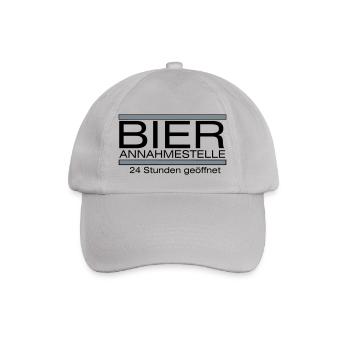 Bier-Annahmestelle - Baseballkappe - Grau - Vorne