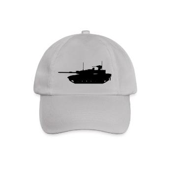 Militärpanzer - Baseballkappe - Grau - Vorne