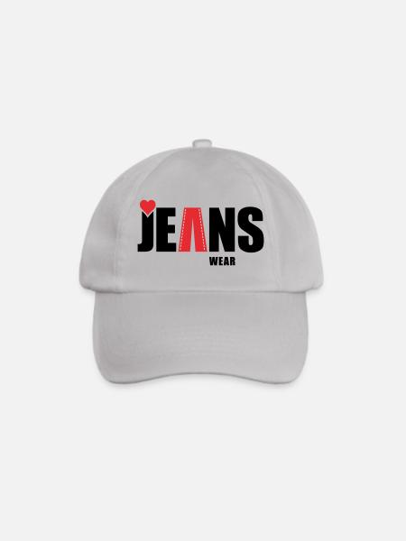 jeans wear mit herz - Baseballkappe - Grau