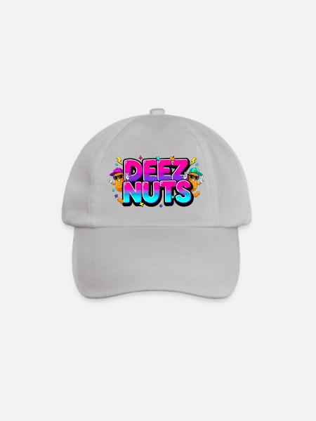 Deez Nuts – lustiges Graffiti Bunt - Baseballkappe - Grau