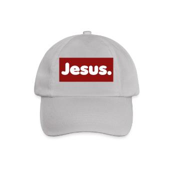 Jesus. Cooles Motiv - Baseballkappe - Grau - Vorne