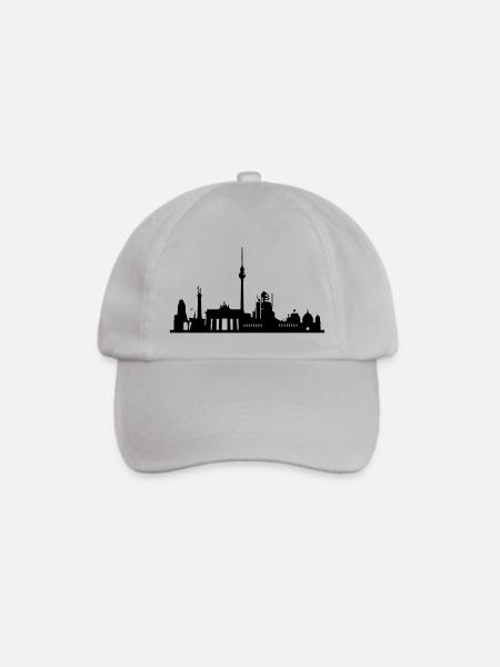 Berlin Skyline - Baseballkappe - Grau