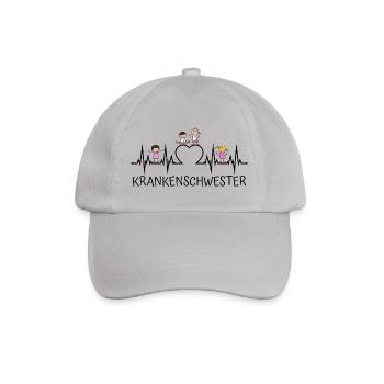Krankenschwester Kinder Kinderkrankenschwester - Baseballkappe - Grau - Vorne