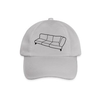 Clipart Design Sofa - Baseballkappe - Grau - Vorne