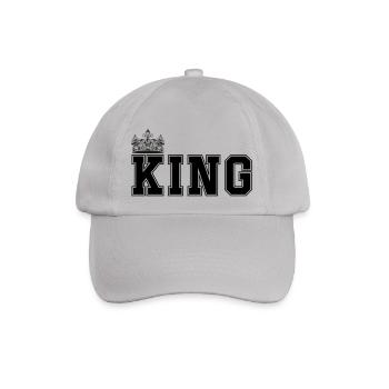 king - Baseballkappe - Grau - Vorne