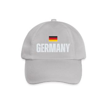 Deutsche Flagge, deutscher Patriot - Baseballkappe - Grau - Vorne