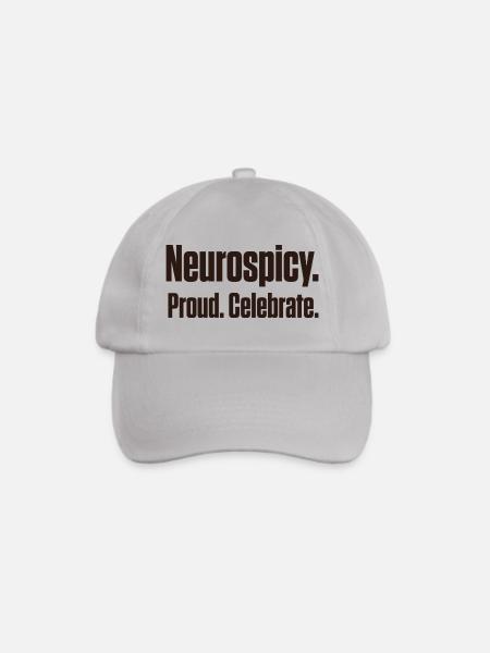 Neurospicy und Proud Spätdiagnose ND - Baseballkappe - Grau
