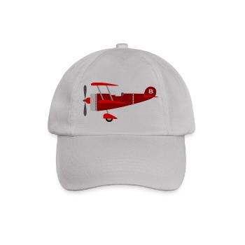 Flugzeug für Kinder - Baseballkappe - Grau - Vorne