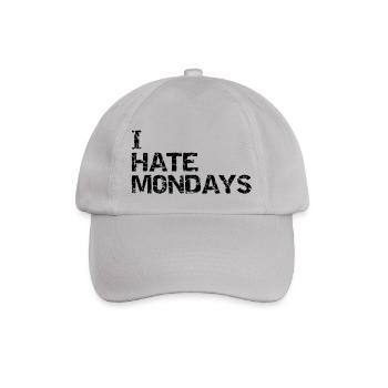 i hate mondays - Baseballkappe - Grau - Vorne