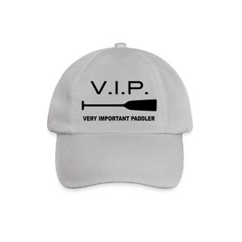 VIP Very Important Paddler Drachenboot Kanu 1c - Baseballkappe - Grau - Vorne