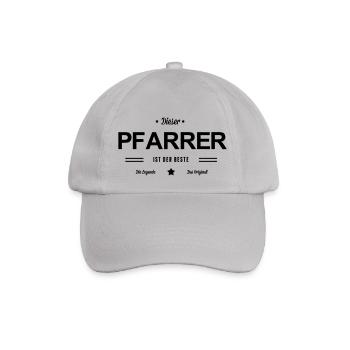 Bester Pfarrer - Baseballkappe - Grau - Vorne