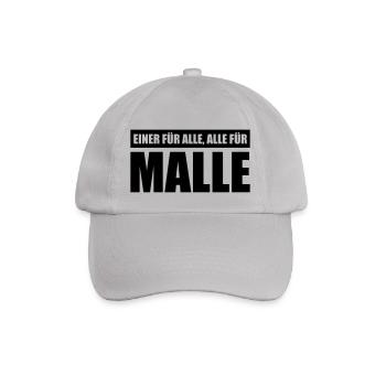 alle für malle spruch - Baseballkappe - Grau - Vorne