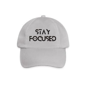 Stay Focused - Baseballkappe - Grau - Vorne