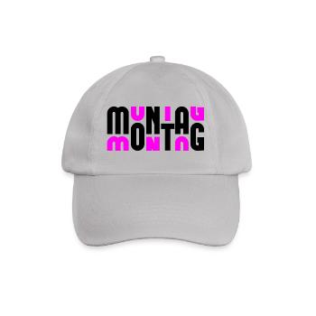 Montag Black/Pink - Baseballkappe - Grau - Vorne