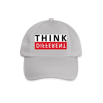 Think Different - Baseballkappe - Grau - Vorne
