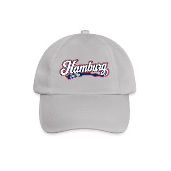 Hamburg - Hansestadt - Alster - Elbe - Michel - Baseballkappe - Grau - Vorne