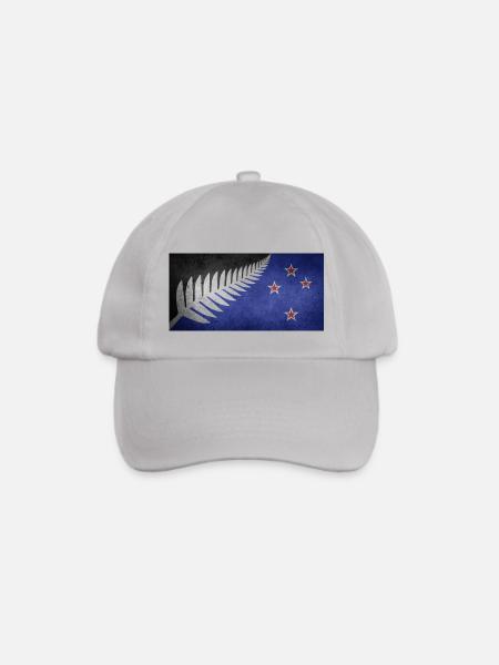 Neuseeland Flagge We love NZ - Baseballkappe - Grau