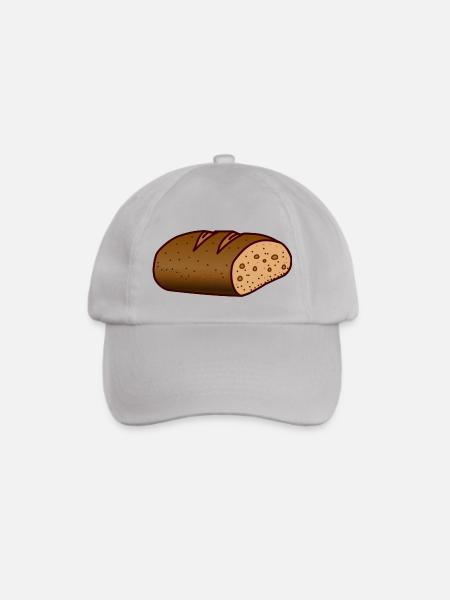 Brot Leib essen - Baseballkappe - Grau