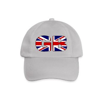 Great Britain Flag - Baseballkappe - Grau - Vorne