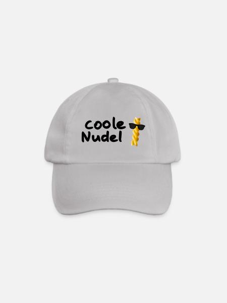 Coole Nudel Pasta Geschenk Idee - Baseballkappe - Grau