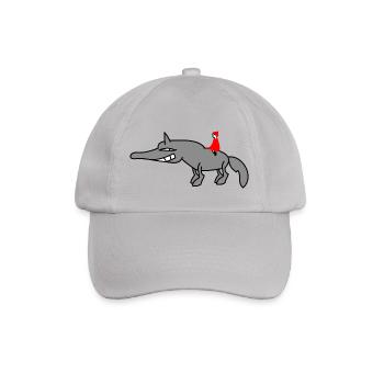Wolf mit Rotkäppchen - Baseballkappe - Grau - Vorne
