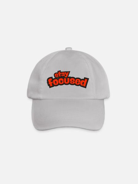 Stay Focused - Baseballkappe - Grau