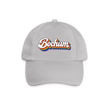 Bochum - Regenbogen - Ruhrpott - Deutschland - Baseballkappe - Grau - Vorne
